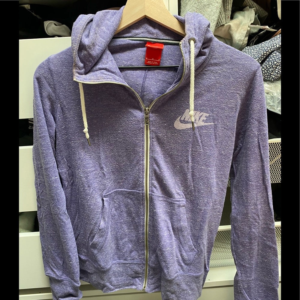 Nike purple zip up